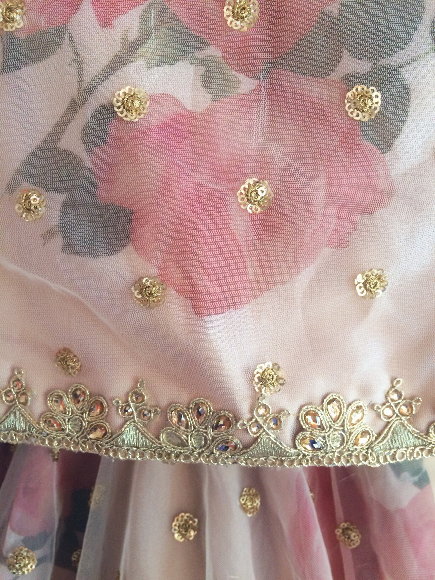 Sequin Floral Lehenga & Floral Sequin Skirt