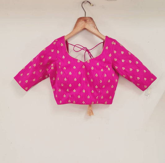 Pink sequinned blouse