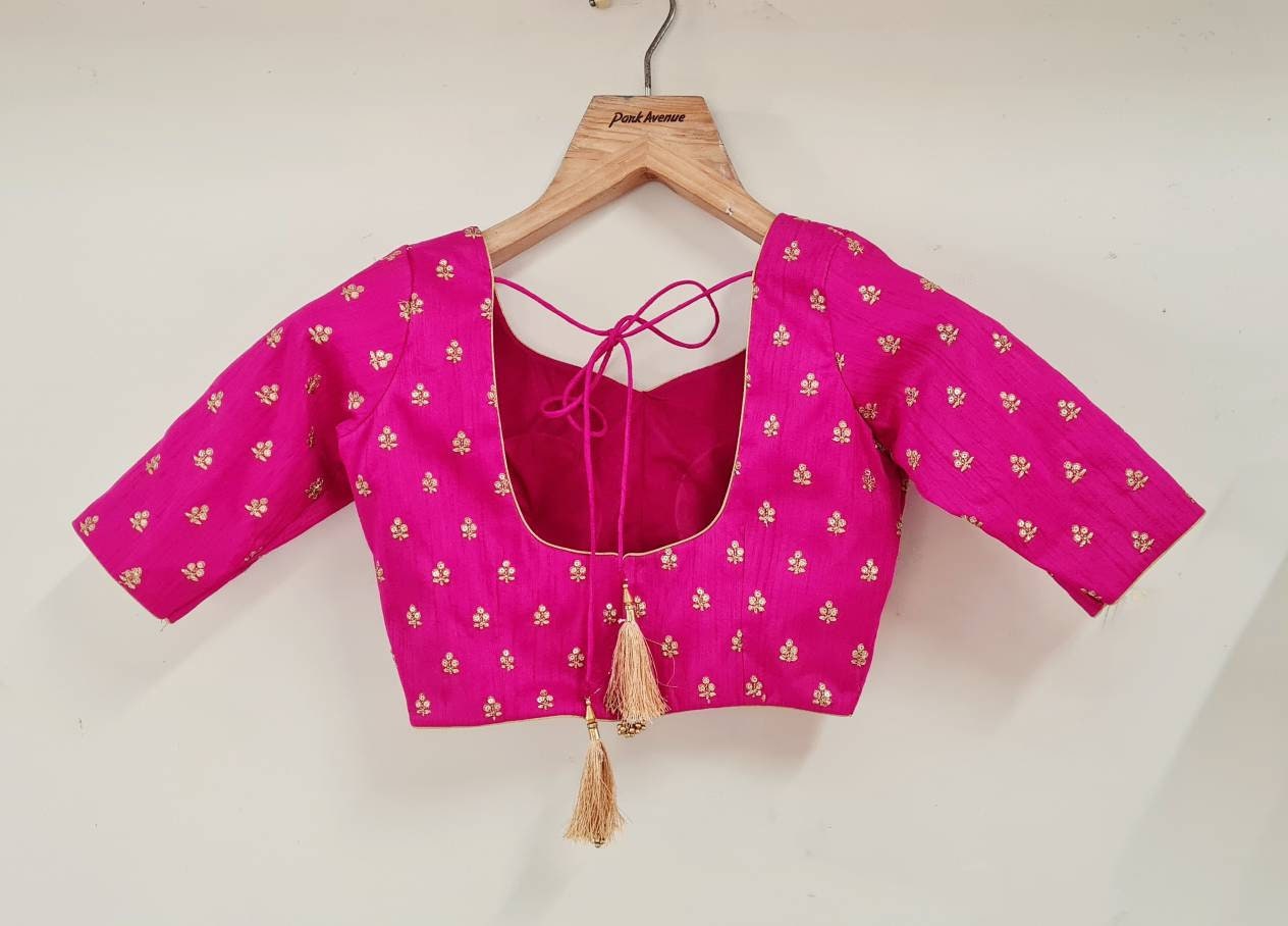 Pink sequinned blouse